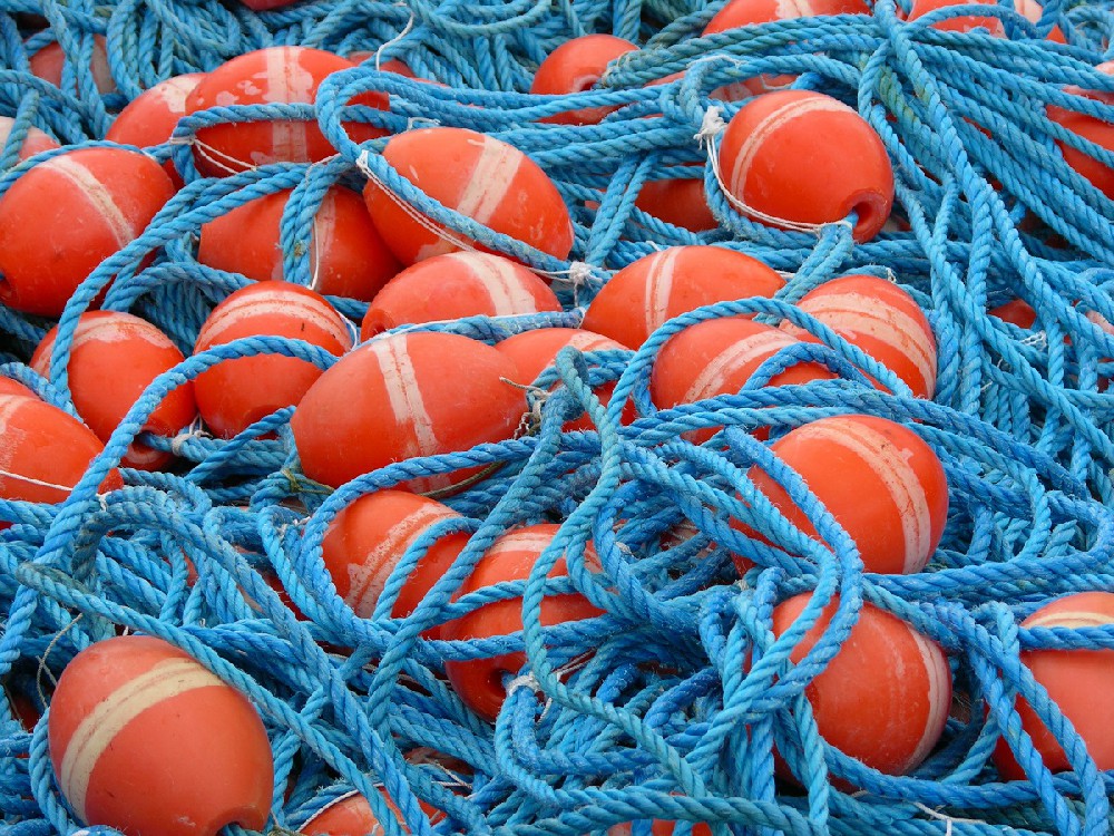 Red Floating Ball and Blue Rope