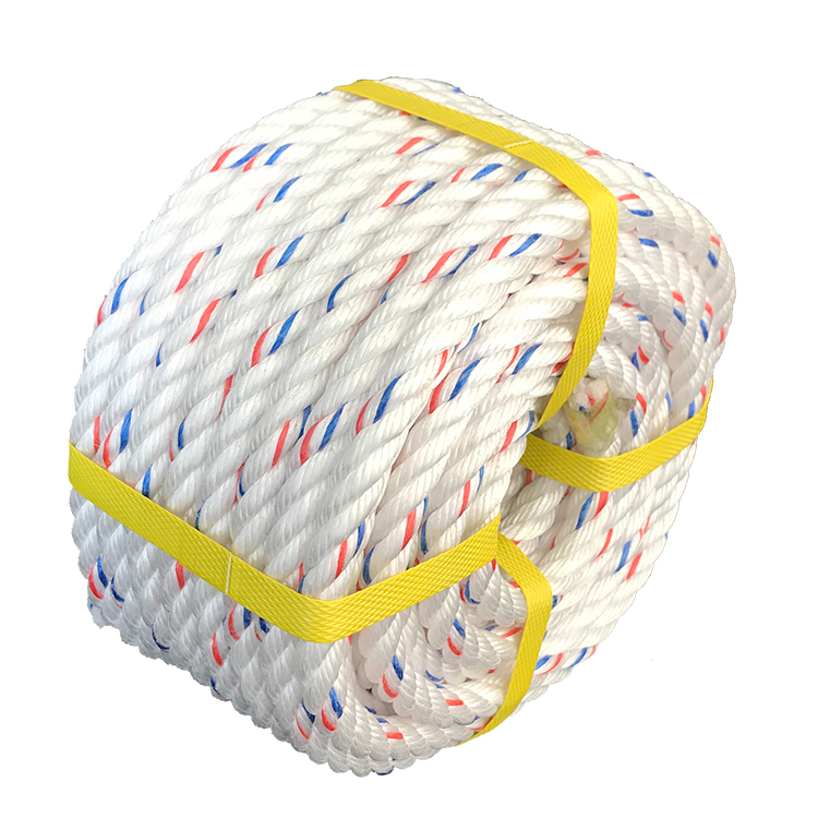 4-50mm diameter 4 strand with core twisted pp rope